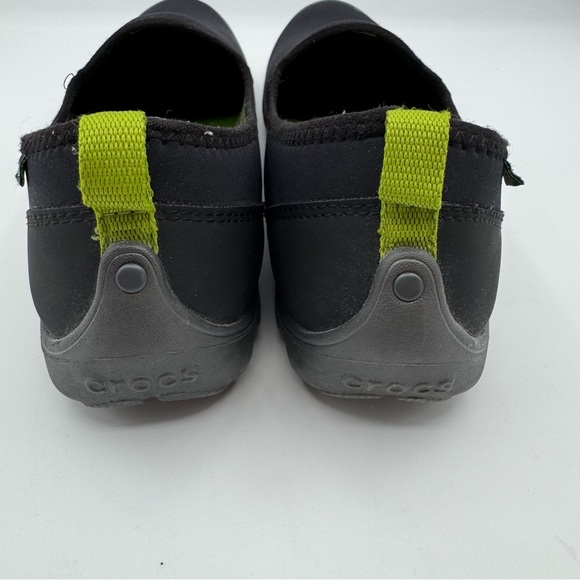 Crocs Womens Duet Busy Day Skimmer Slip On Shoes Black Graphite Size 8 - Picture 6 of 10